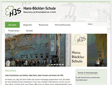 Tablet Screenshot of hans-boeckler-schule.de